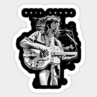 Neil Young Faded Sticker